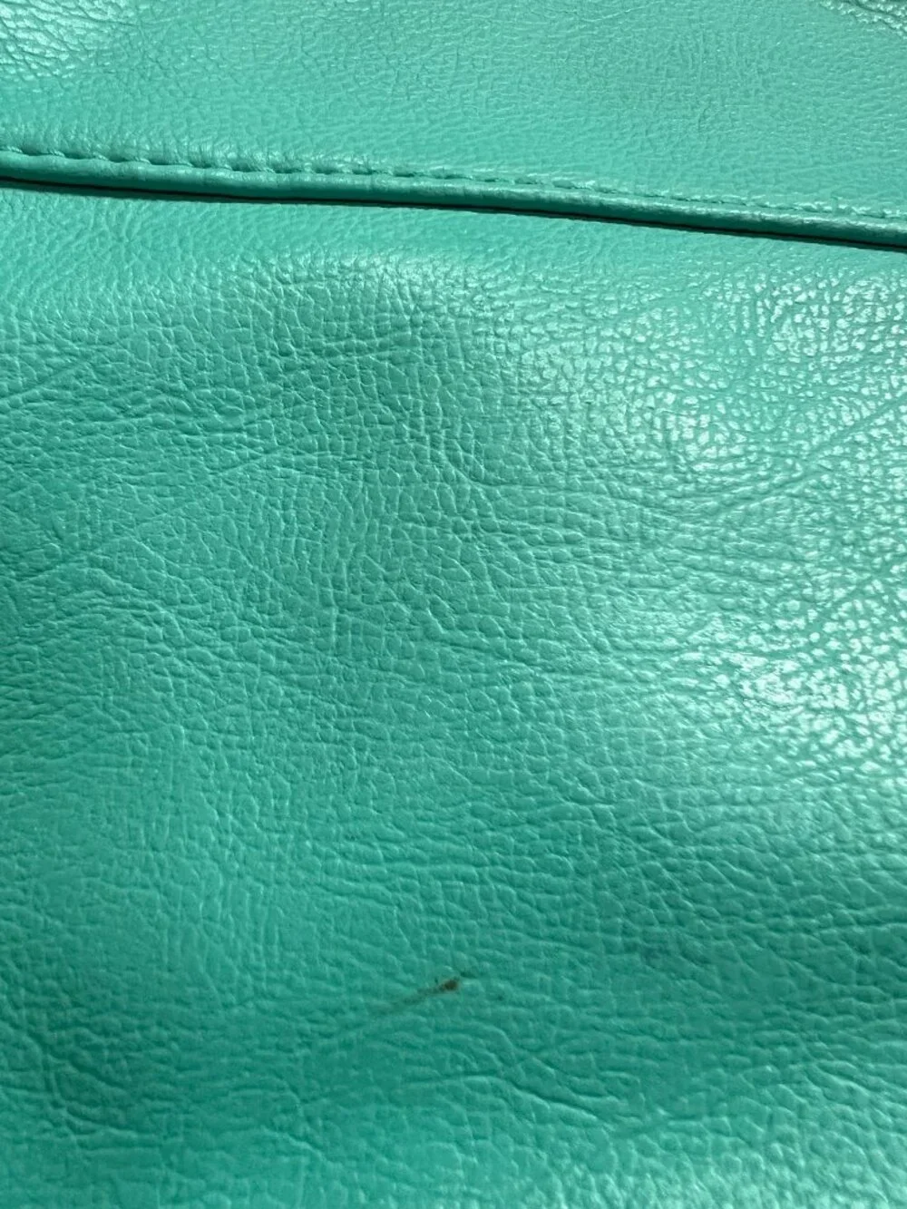 Hobo Bag in Aqua with Blue Striped Lining